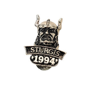 STURGIS Viking SOUTH DAKOTA 1994 HARLEY RALLY VEST JACKET HAT PIN
